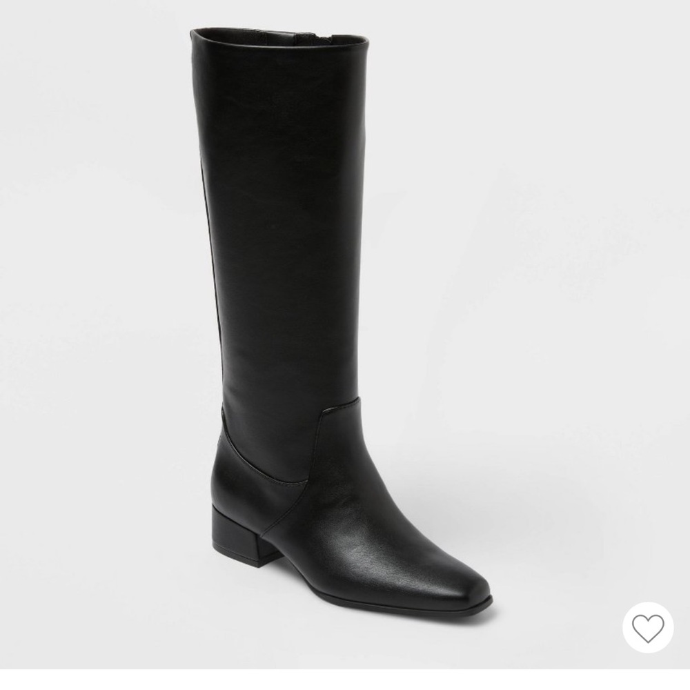 Universal Thread Black Heeled Boots